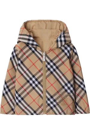 Burberry Reversible Check Cotton Blend Jacket
