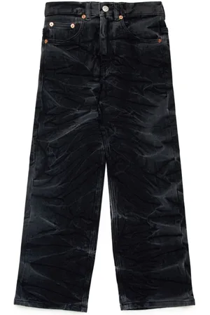 Maison Margiela Faded-effect cotton-blend jeans