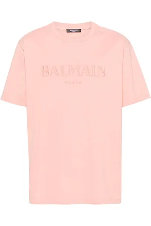 Balmain Logo-embroidered cotton T-shirt