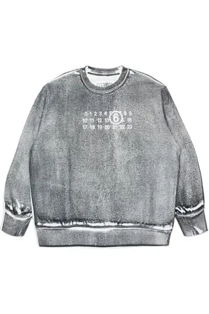 Maison Margiela Numbers-motif cotton sweatshirt