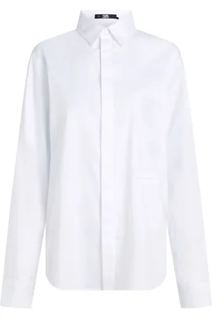 Karl Lagerfeld Monogram-embroidered shirt