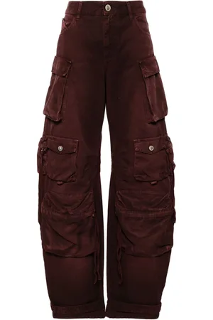 The Attico Fern mid-rise cargo jeans