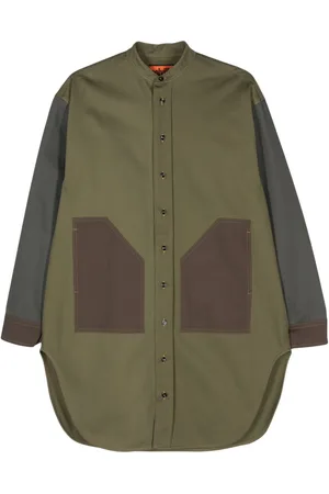 Colville Colour-block cotton shirt