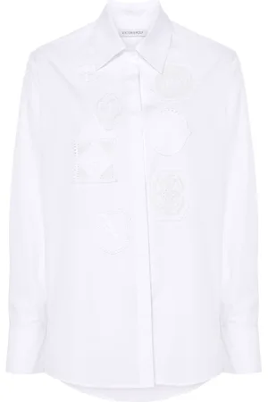 Viktor & Rolf Patch-embroidered cotton shirt