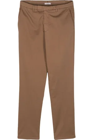 Boglioli Pressed-crease straight-leg trousers
