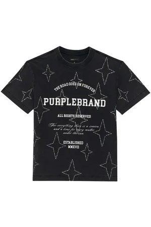 Purple Brand Stacked Crystal Stars T-shirt
