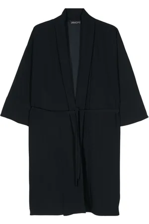 DRHOPE Crepe belted coat