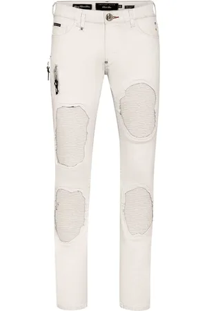 Philipp Plein Rock Star ribbed-panels skinny jeans