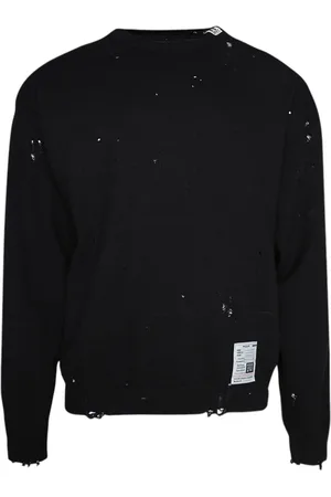 Maison Mihara Yasuhiro Distressed knit pullover