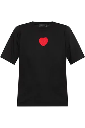 Dsquared2 Heart-patch cotton T-shirt