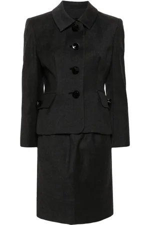 Dior 1990s wool skirt suit