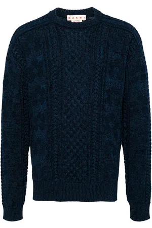Marni Cable-knit cotton jumper