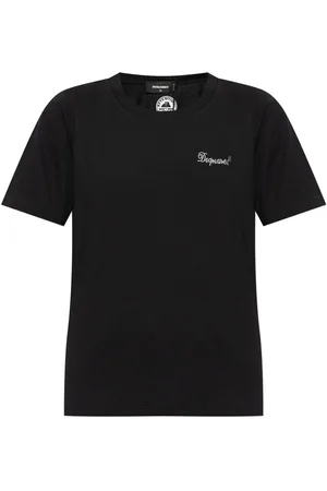 Dsquared2 Rhinestone-logo cotton T-shirt