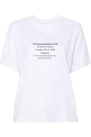 Victoria Beckham Address-print cotton T-shirt