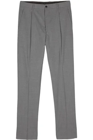 MOORER Vieste pleat-detail straight-leg trousers