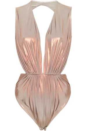 Rick Owens Gia laminated-finish bodysuit