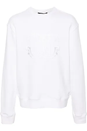 Roberto Cavalli Logo-embroidered cotton sweatshirt