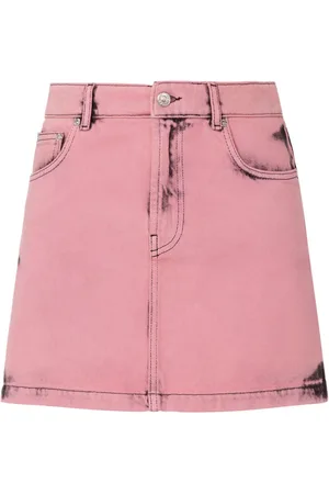 Moschino High-rise denim miniskirt