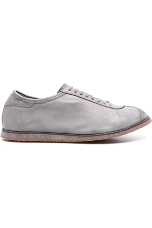 GUIDI Lace-up leather sneakers