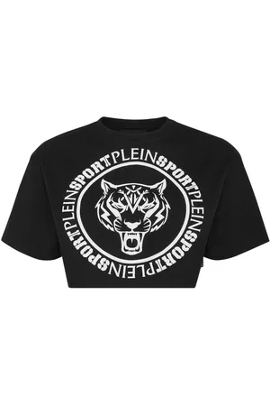 Philipp Plein Logo-print cropped T-shirt