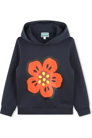 Kenzo Flower-print hooded sweatshirt