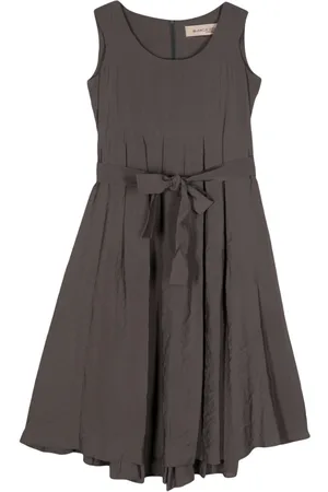 BLANCA Sleeveless pleated midi dress
