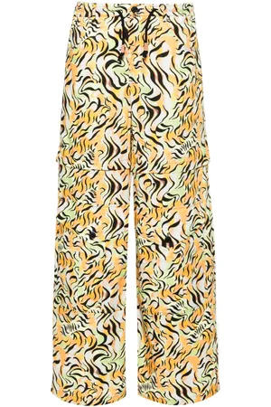 Marni Animal-print straight-leg trousers