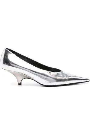 Totême 55mm metallic-finish pumps
