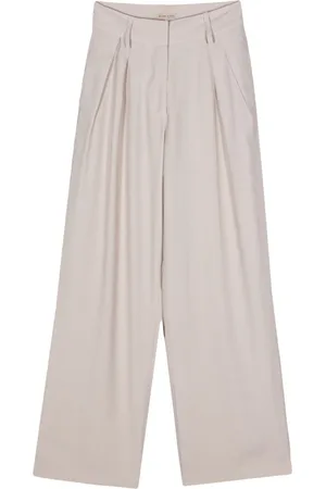 BLANCA Darted wide-leg trousers