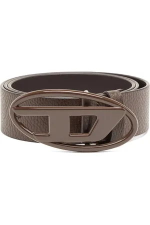 Diesel B-1dr logo-buckle belt