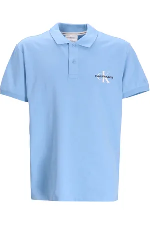Calvin Klein Logo-embroidered cotton-blend polo shirt