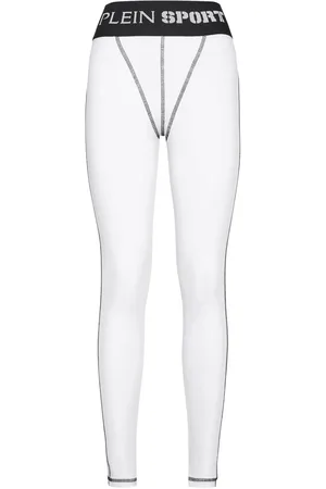 Philipp Plein Logo-waistband high-waist leggings