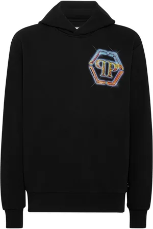 Philipp Plein Embellished logo-print hoodie