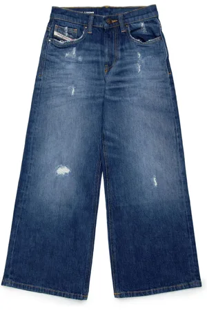 Diesel Ripped straight-fit jeans