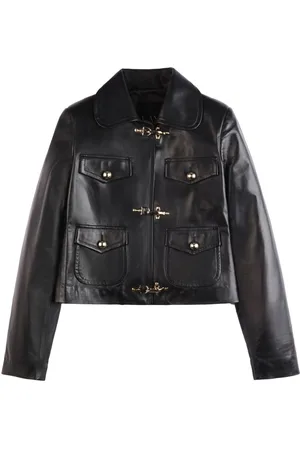 FAY 3 Ganci cropped leather jacket