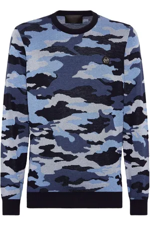Philipp Plein Camouflage-pattern merino jumper