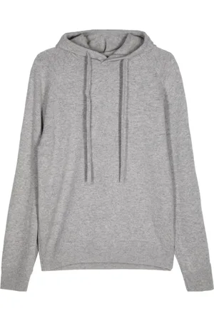 MAN ON THE BOON. Drawstring cashmere hoodie