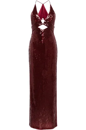 GALVAN Ized Prism maxi dress