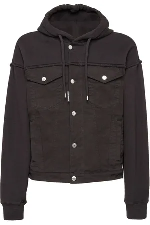 Dsquared2 Layered-hood denim jacket