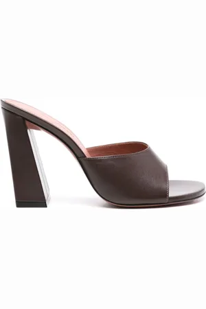 Amina Muaddi 95mm Brigitte leather sandals