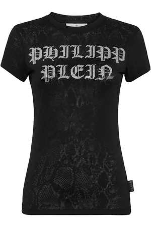 Philipp Plein Crystal-embellished cotton T-shirt