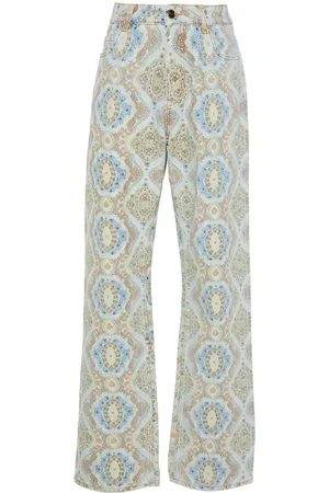 Etro Paisley-print straight-leg jeans