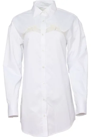 FLEUR DU MAL Poplin shirt dress