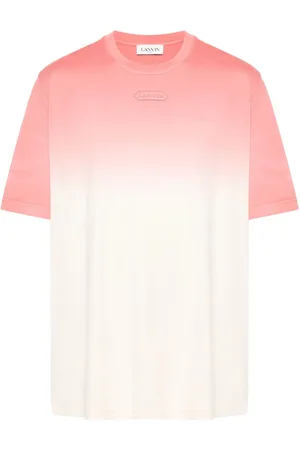 Lanvin Logo-embroidered ombré T-shirt