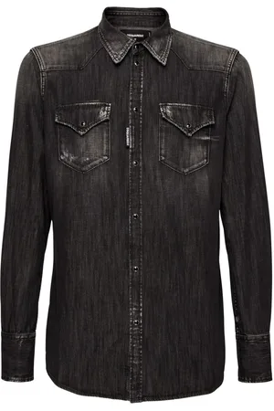 Dsquared2 Long-sleeve washed denim shirt
