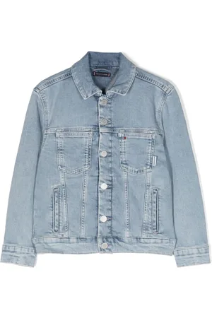 Tommy Hilfiger Logo-embroidered denim jacket