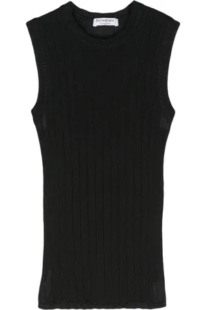 Saint Laurent 1990s ribbed-knit tank top