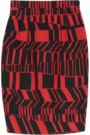 Miu Miu 2000s geometric-pattern skirt