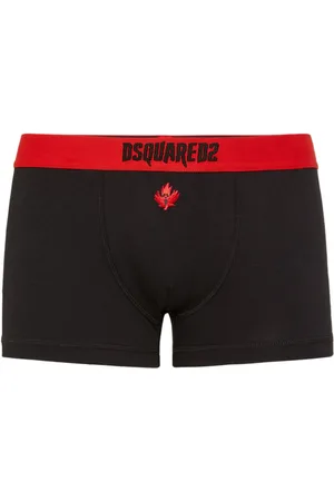Dsquared2 Horror maple leaf-embroidered boxers