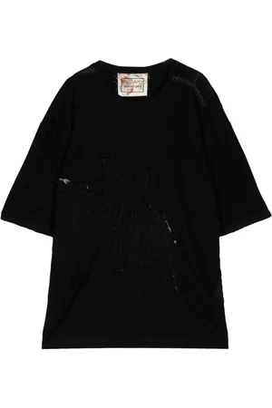 BY WALID Sinbad patchwork cotton T-shirt